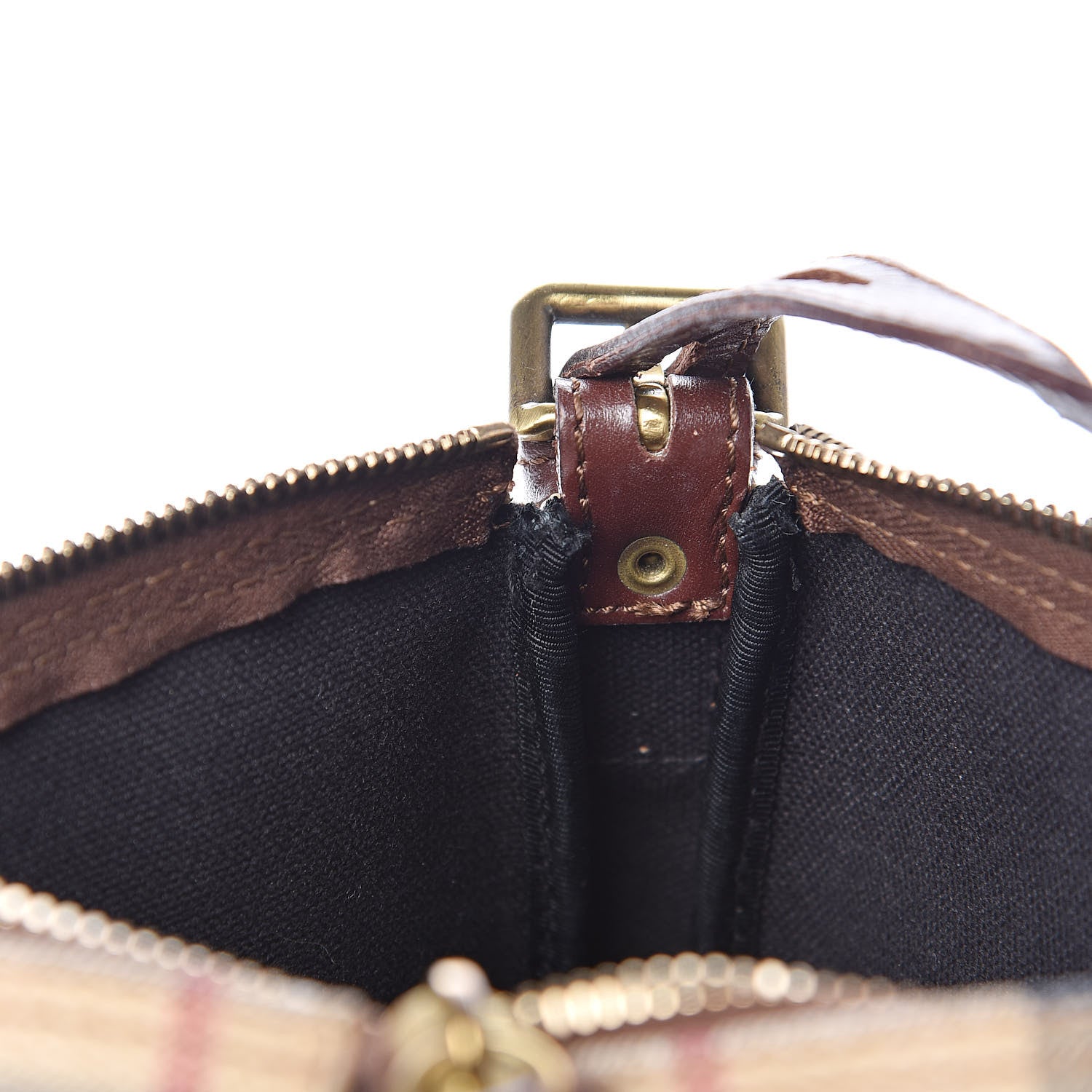 Burberry Haymarket Check Shoulder Bag Chocolate 11 of 13