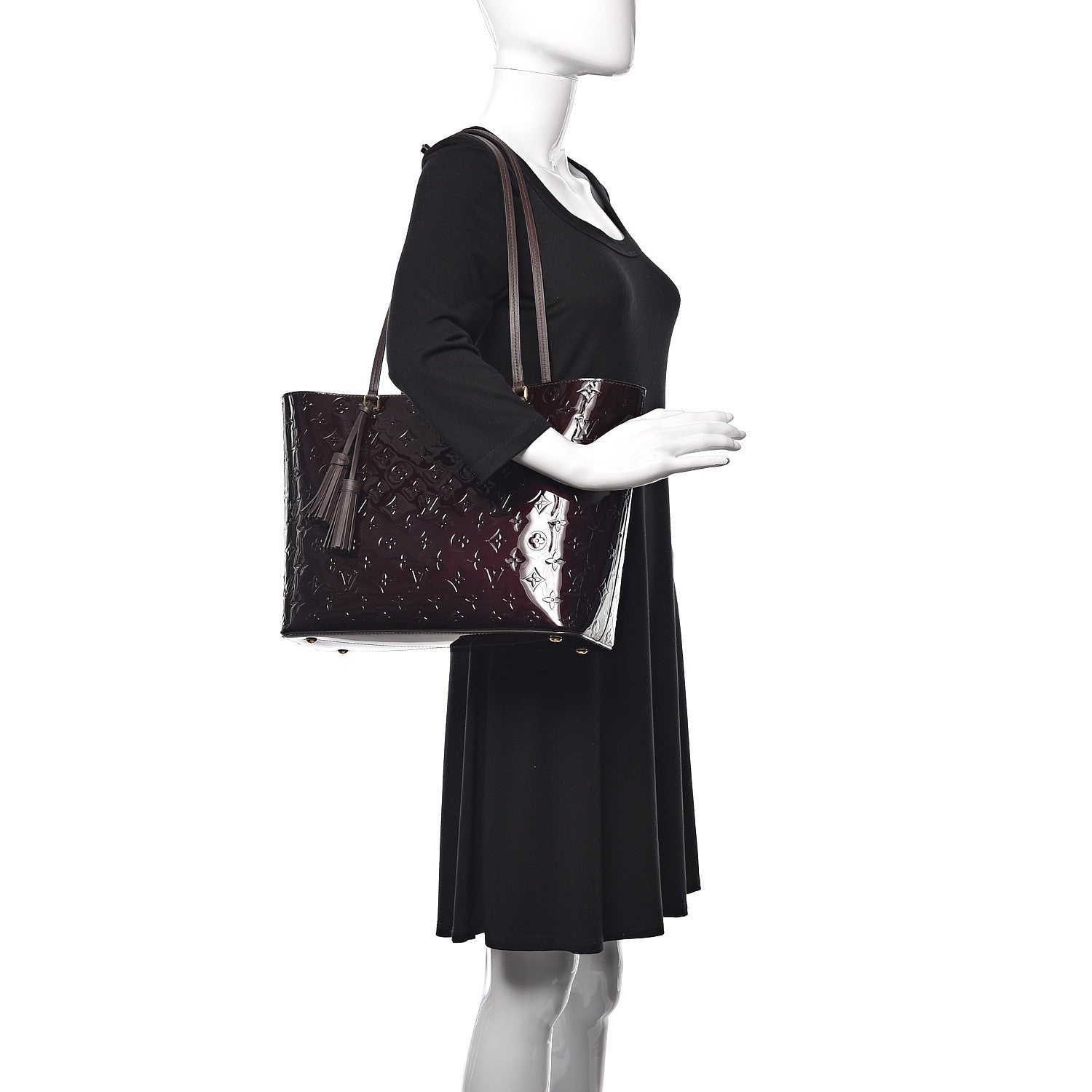 Louis Vuitton Vernis Long Beach MM Amarante 2 of 7