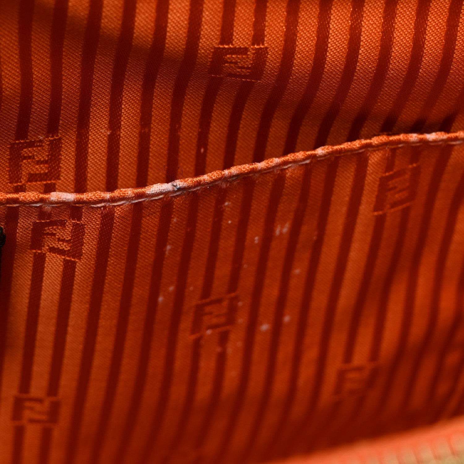 Fendi Vitello Elite Regular 2Jours Tote Arancio 12 of 17
