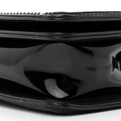 Chanel Patent Calfskin Quilted Boy Clutch With Removable Chain Black 10 of 10