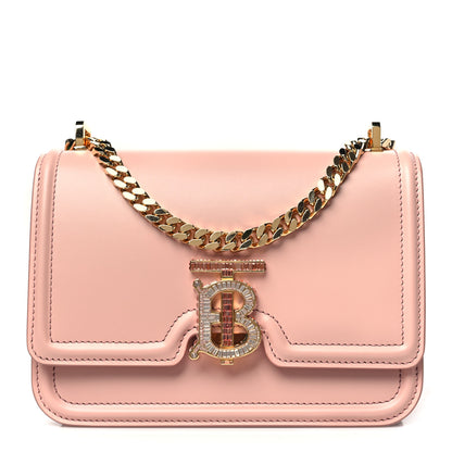 Burberry Calfskin Crystal Mini TB Bag Dusky Dusky Pink 1 of 13