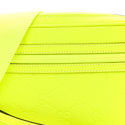 Gucci Rubber Effect Monogram GG Crossbody Bag Fluorescent Yellow 8 of 10