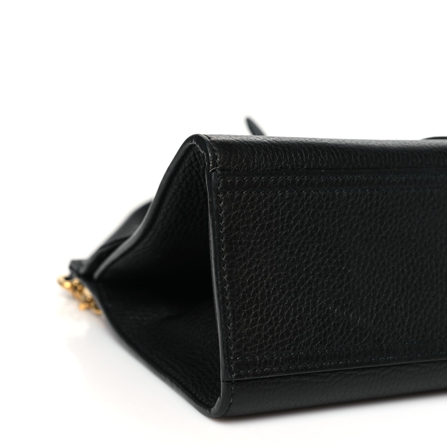 Calfskin Mini GG Marmont Top Handle Bag Black