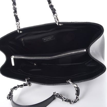 Chanel Caviar Quilted XL Grand Shopping Tote GST Black 5 of 9