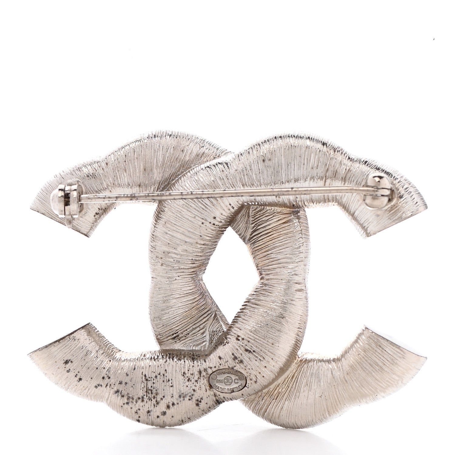 Chanel CC Chanel Brooch Silver 2 of 5