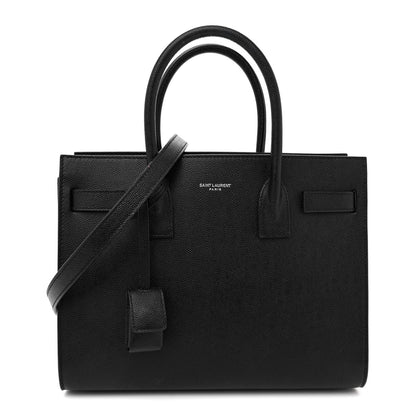 Saint Laurent Grained Calfskin Baby Sac De Jour Black 1 of 11