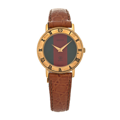Gucci Stainless Steel Alligator 26mm 3000L Web Quartz Watch 1 of 5