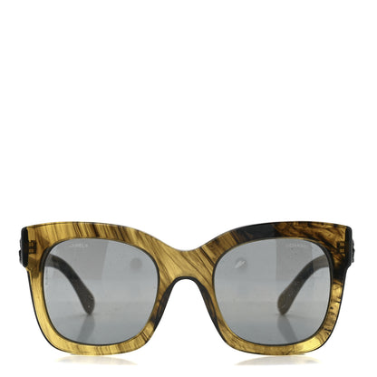 Chanel Acetate CC Fall Square Sunglasses 5357 Yellow 2 of 8