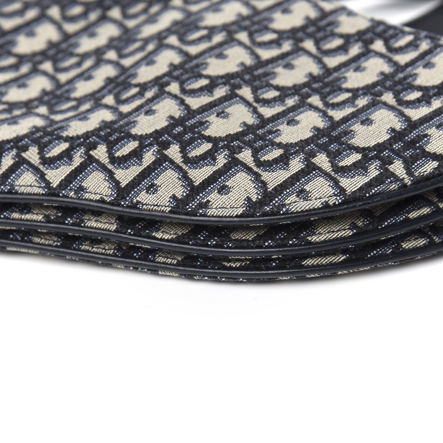 Christian Dior Oblique Saddle Pouch With Strap Navy Blue 7 of 10