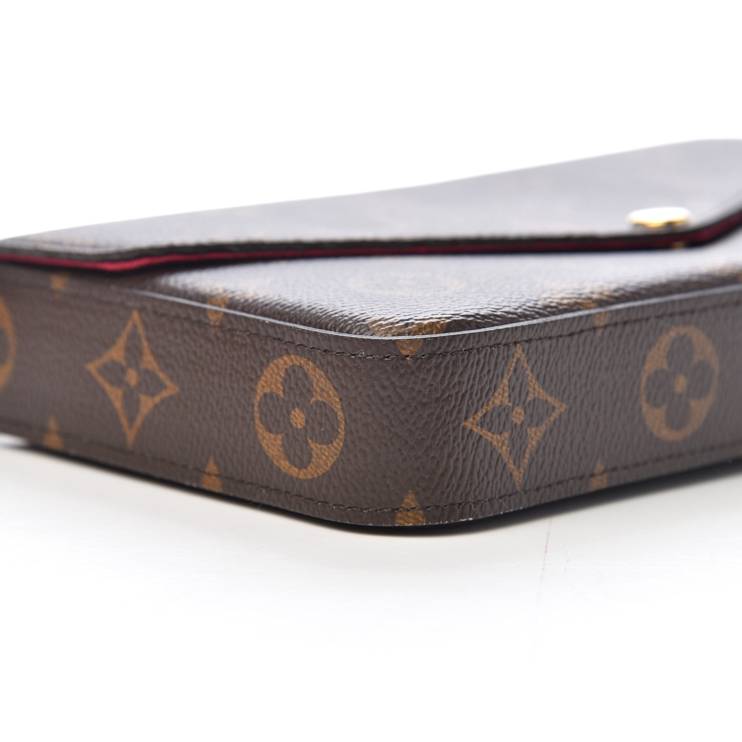 Louis Vuitton Monogram Pochette Felicie Chain Wallet Fuchsia 12 of 18