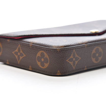 Louis Vuitton Monogram Pochette Felicie Chain Wallet Fuchsia 12 of 18