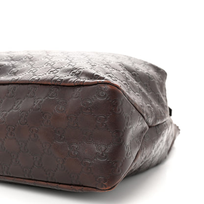 Gucci Guccissima Large Horsebit Chain Hobo Chocolate 10 of 10