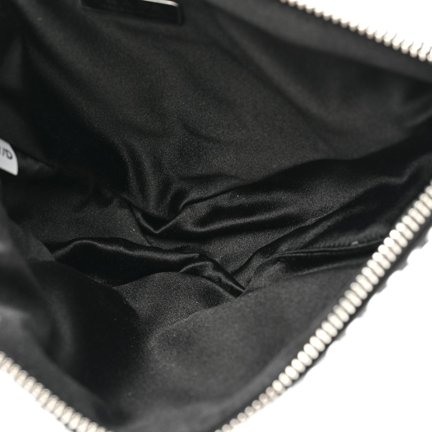 Satin Crystal Triangle Shoulder Bag Cristal