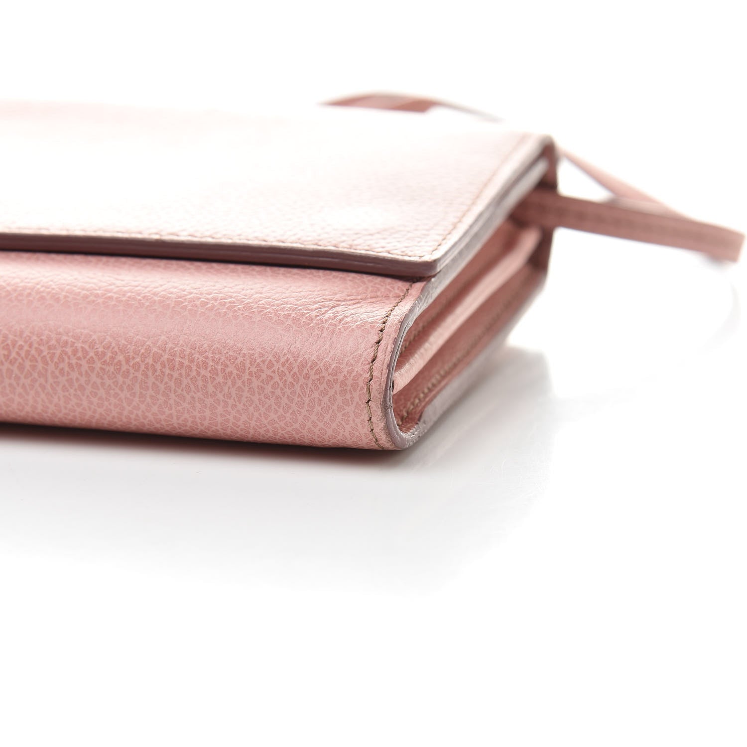 Tom Ford Pebbled Calfskin Wallet On Chain Wild Rose 10 of 13