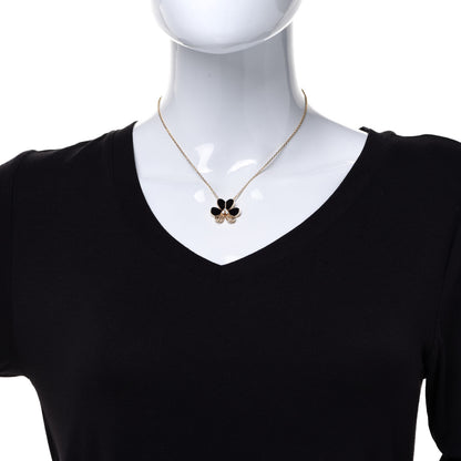 Van Cleef & Arpels 18K Yellow Gold Diamond Large Frivole Pendant Necklace 2 of 6