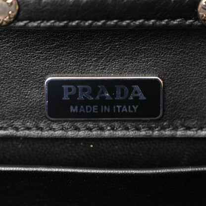 Prada City Calf Saffiano Cahier Astrology Bag Black 6 of 9