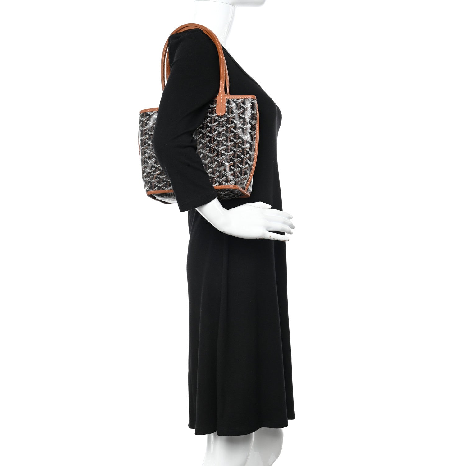 Goyard Goyardine Reversible Mini Anjou Black Gold 2 of 11