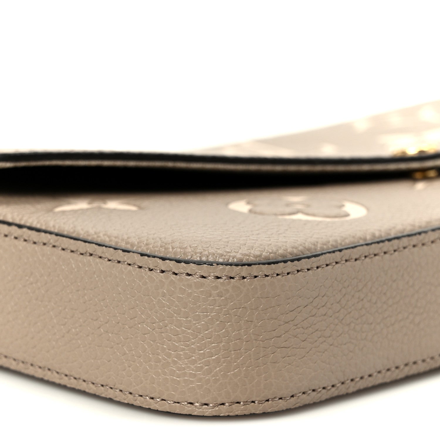 Louis Vuitton Empreinte Monogram Giant Felicie Pochette Tourterelle Creme 10 of 12