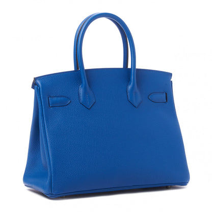 Hermes Togo Birkin 30 Bleu France 2 of 30