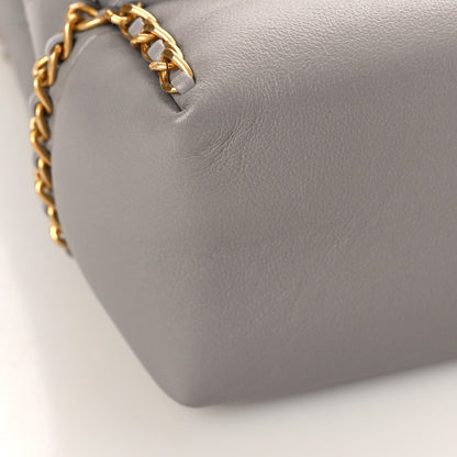 Chanel Calfskin Stitched Chain Flap Grey 8 of 11