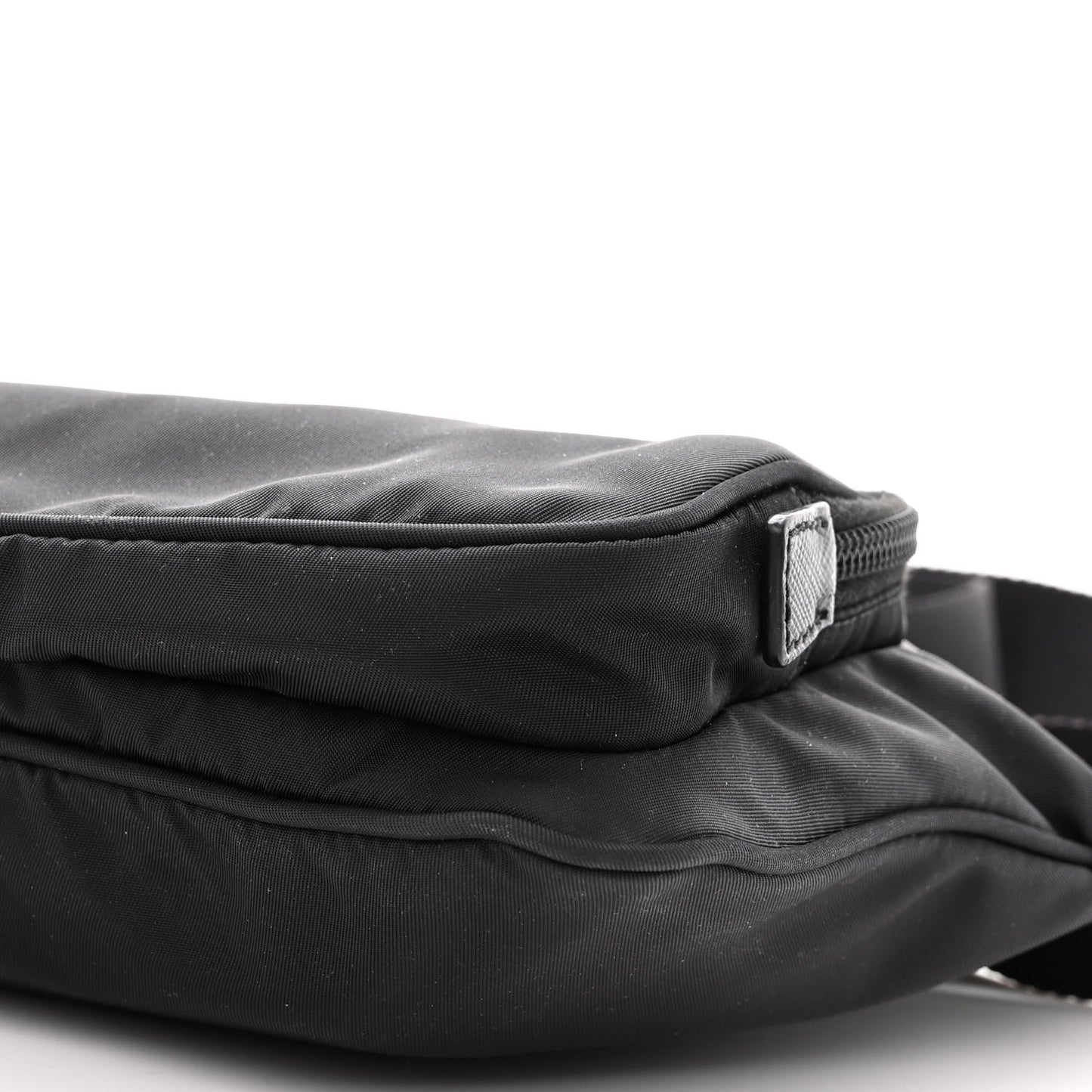 Tessuto Nylon Saffiano Belt Bag Black
