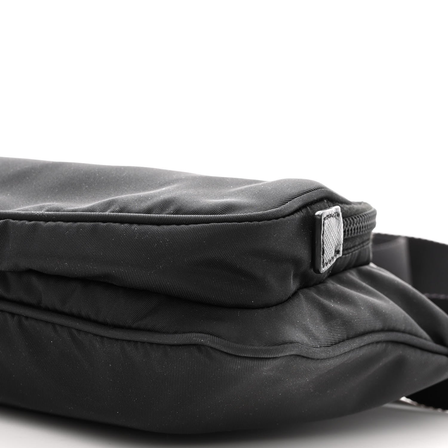 Prada Tessuto Nylon Saffiano Belt Bag Black 12 of 13