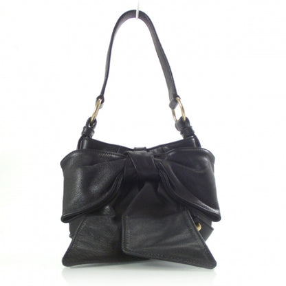 Saint Laurent Chevre Mini Bow Handbag Black 1 of 9