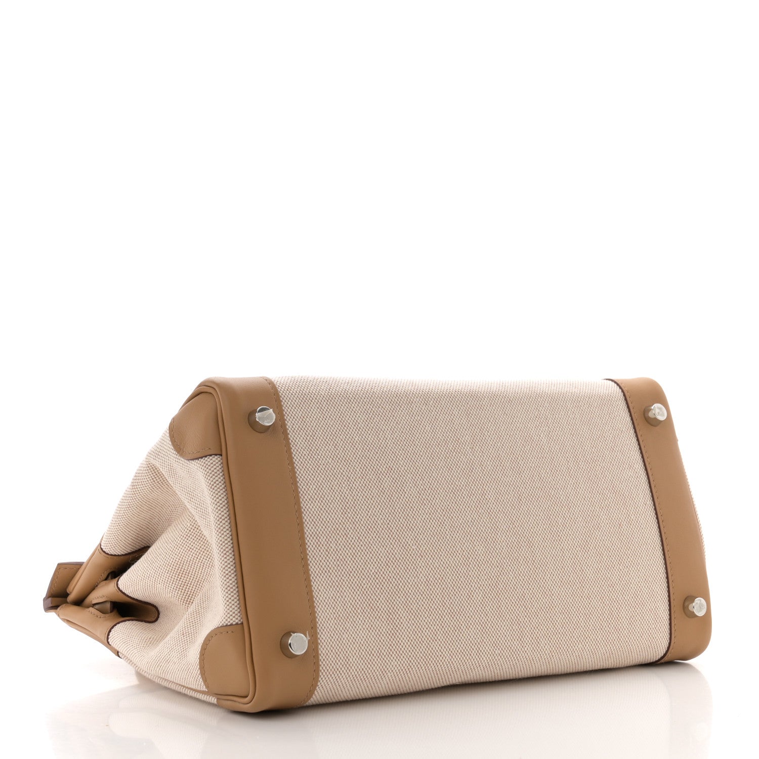 Hermes Toile H Swift Birkin 30 Ecru Bai Brun Biscuit 4 of 11