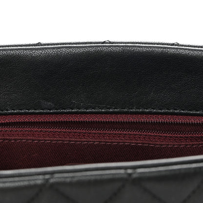 Chanel Shiny Sheepskin Quilted Mini Trapezio Flap Black 12 of 16