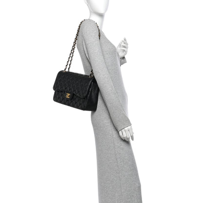 Chanel Caviar Quilted Jumbo Double Flap Black 2 of 10