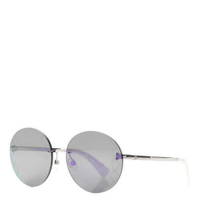 Chanel Mirrored Round Sunglasses 4216 Purple 1 of 7