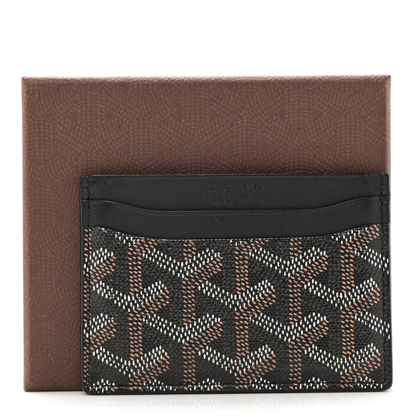 Goyardine Saint Sulpice Card Holder Black