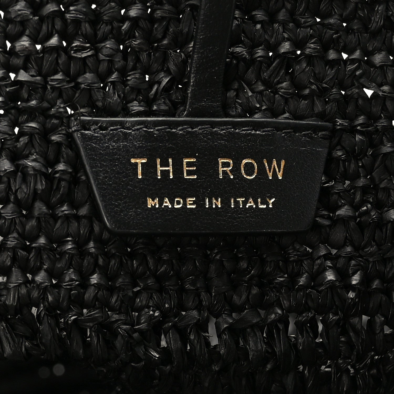 The Row THE ROW Raffia Oregon Bag Black 6 of 8