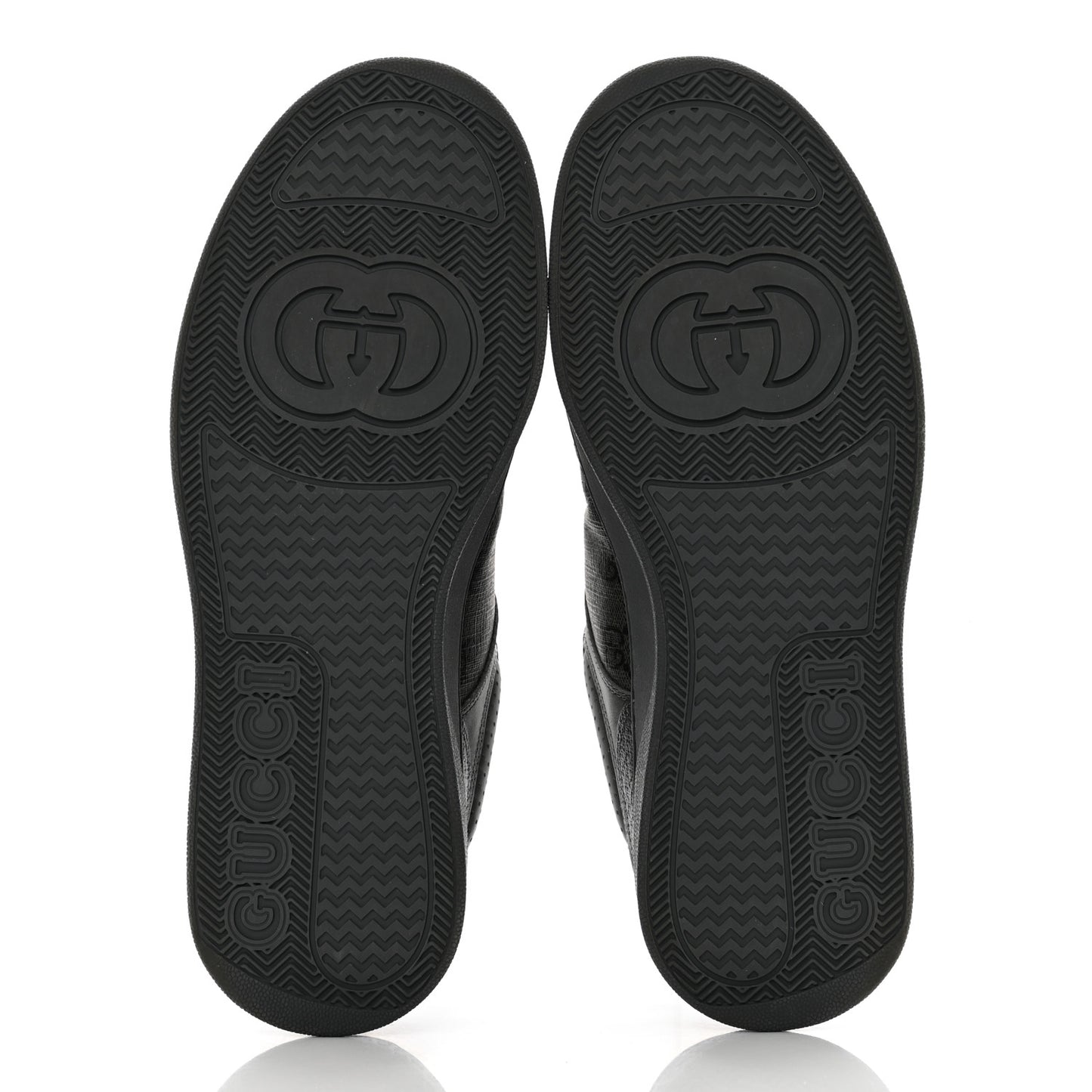 Textured Dollar Calfskin GG Supreme Monogram Mens Chunky Sneakers 9 Graphite Grey Black Grey
