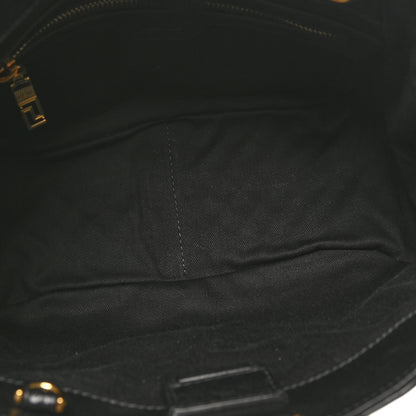 Versace Calfskin Quilted Greca Versace Small Goddess Tote Bag Black 5 of 10