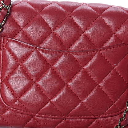 Chanel Lambskin Quilted Mini Rectangular Flap Red 12 of 17