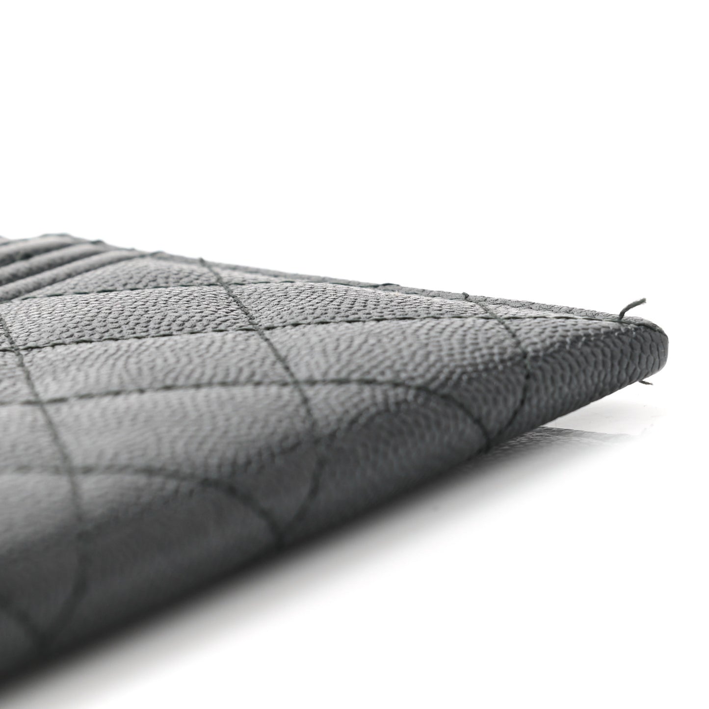 Caviar Quilted Classic Zip Boy Pouch Black