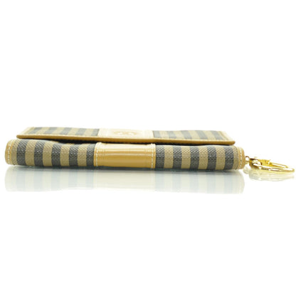 Fendi Vintage Canvas Striped Coin Pouch Key Case 5 of 8