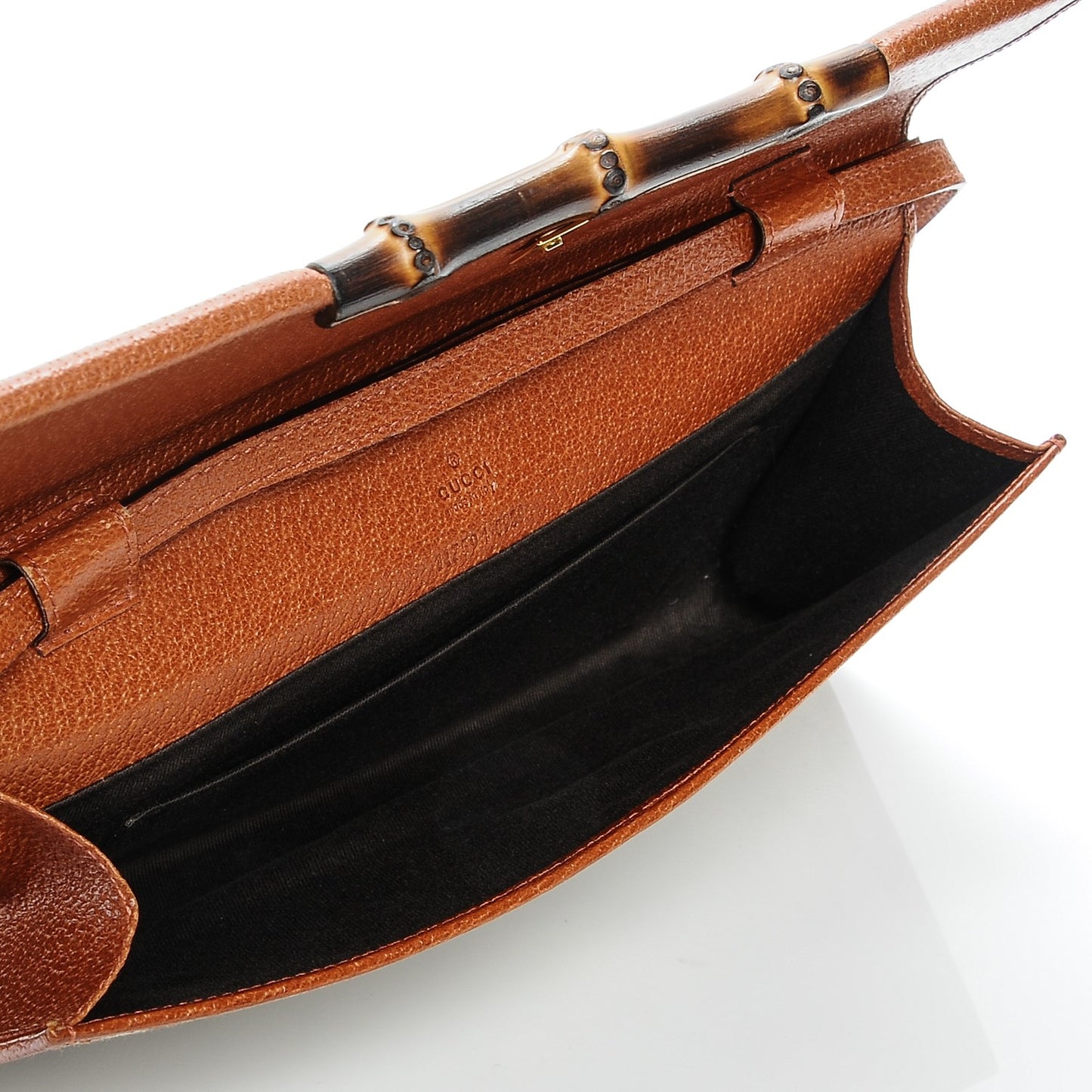 Monogram Bamboo Bar Clutch Brown