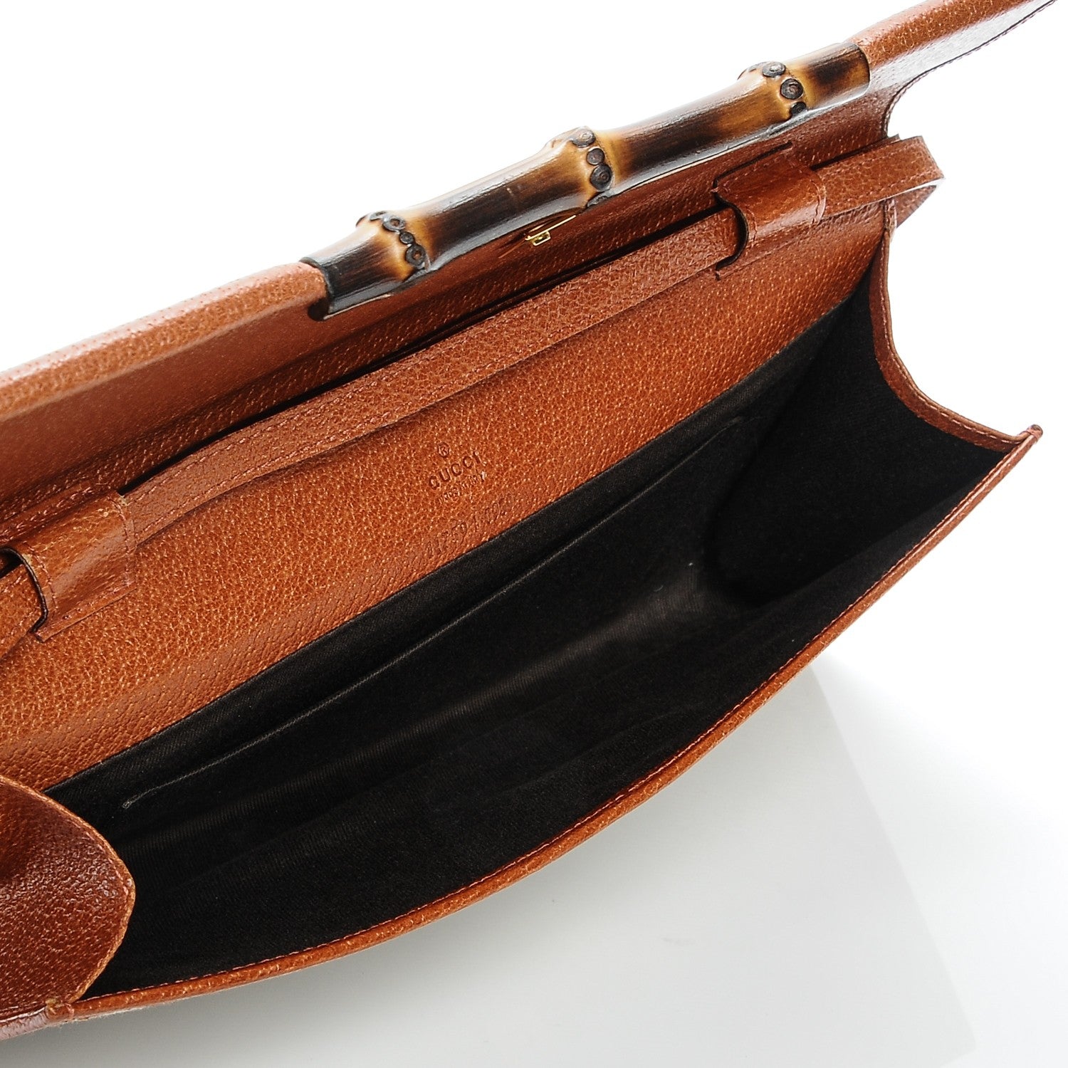 Gucci Monogram Bamboo Bar Clutch Brown 5 of 6