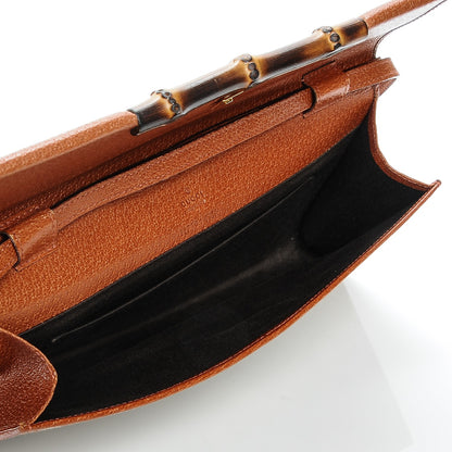 Gucci Monogram Bamboo Bar Clutch Brown 5 of 6