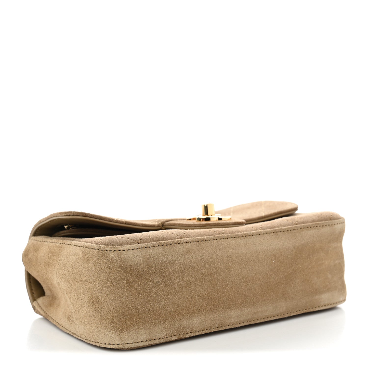 Chanel Suede Calfskin Mini Souplissimo Flap Dark Beige 4 of 11