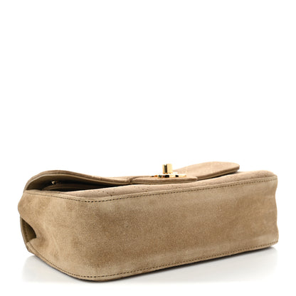 Chanel Suede Calfskin Mini Souplissimo Flap Dark Beige 4 of 11