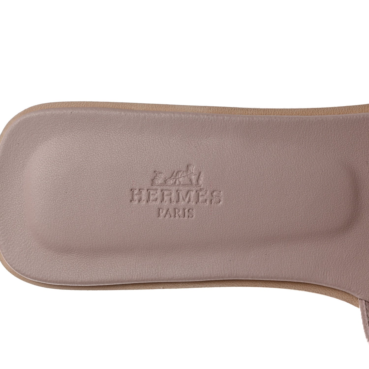 Hermes Epsom Oran Sandals 39 Rose Porcelaine 7 of 9
