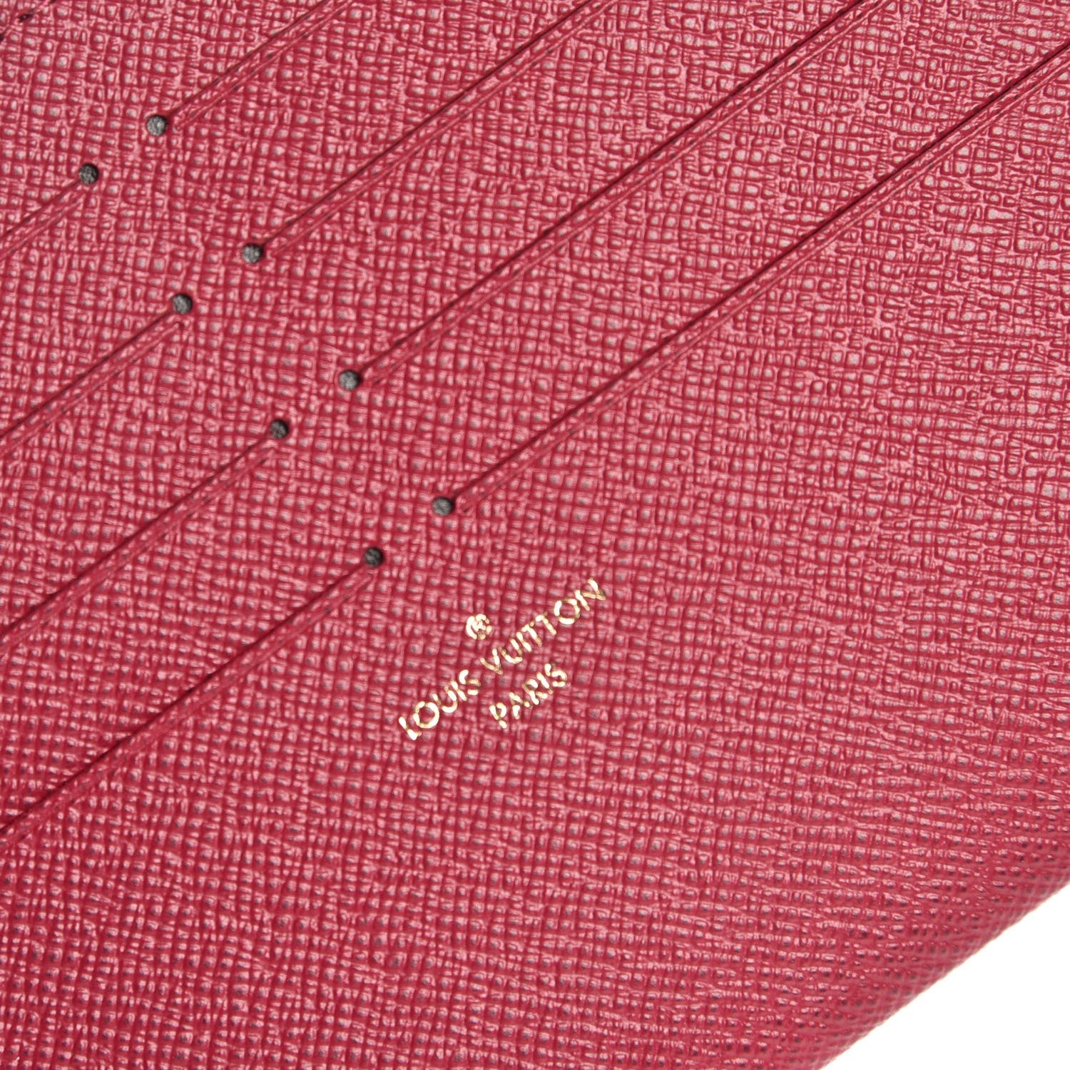 Louis Vuitton Calfskin Felicie Card Holder Insert Fuchsia 5 of 6