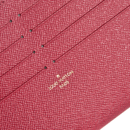 Louis Vuitton Calfskin Felicie Card Holder Insert Fuchsia 5 of 6
