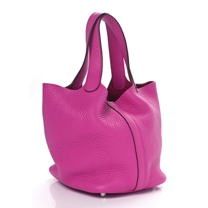 Hermes Taurillon Clemence Picotin Lock 18 PM Magnolia 3 of 10