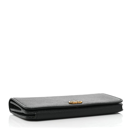 Balenciaga Grained Calfskin BB Thin Money Wallet Black 4 of 14