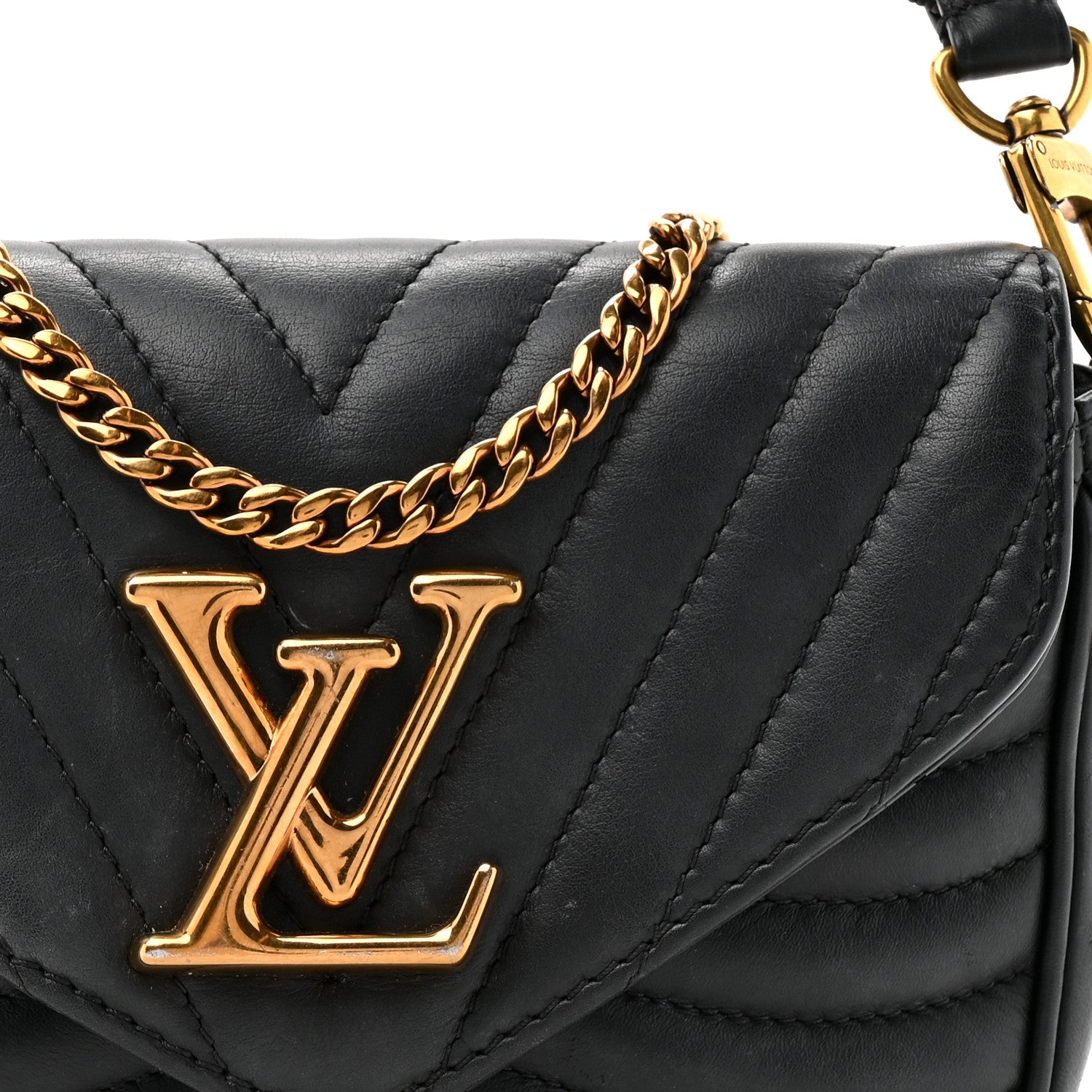 Louis Vuitton Calfskin New Wave Multi Pochette Black 7 of 13