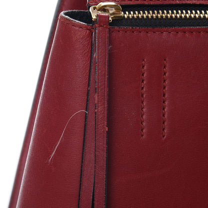 Celine Smooth Calfskin Medium Edge Shoulder Bag Red 10 of 16